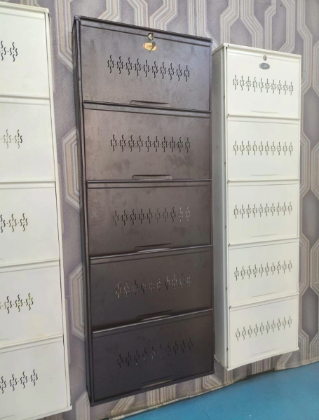 Jumbo Shoe Rack – 5 Shelves (Coffee Brown, 15-Pair Capacity)