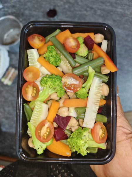 Healthy Boiled vegetables salad 
