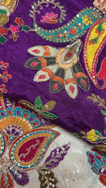 Embroidery Crepe Blouse Piece 