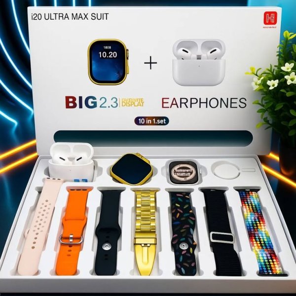 i20 Ultra Max Suit Smart watch Combo 