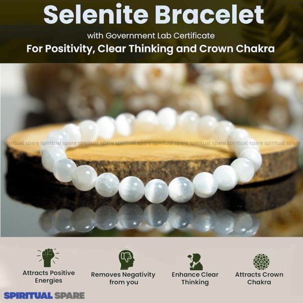 SELENITE BRACLET 